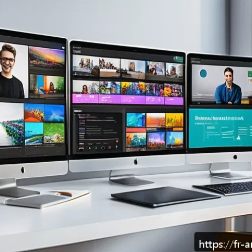 비영리 예술단체 재정 전략 - A vibrant digital artist association workspace showing a team collaboratively managing a dynamic onl...