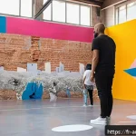 문화예술 협업 프로젝트 - A vibrant multidisciplinary art space in Marseille, featuring artists from diverse fields collaborat...