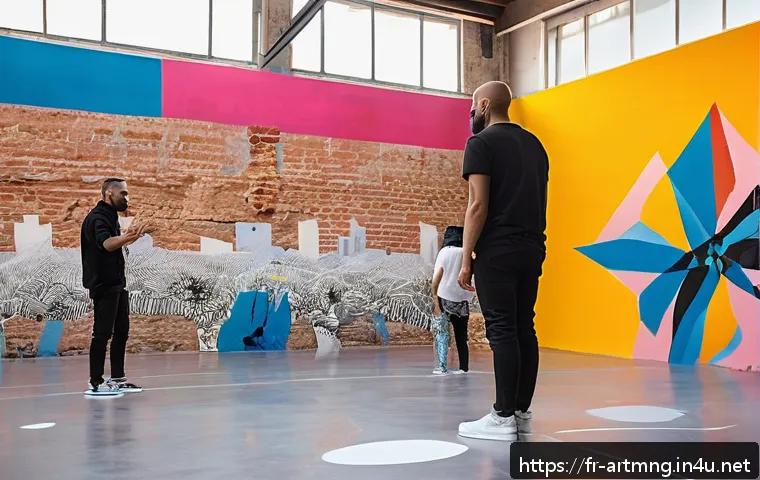 문화예술 협업 프로젝트 - A vibrant multidisciplinary art space in Marseille, featuring artists from diverse fields collaborat...